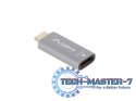 Adapter HDMI(M)-Displayport(F)4K srebrny