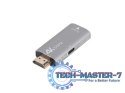 Adapter HDMI(M)-Displayport(F)4K srebrny