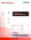 Dysk SSD 1TB Viper VP4300 Lite 7400/6400 M.2 PCIe Gen4x4 NVMe 2.0 PS5