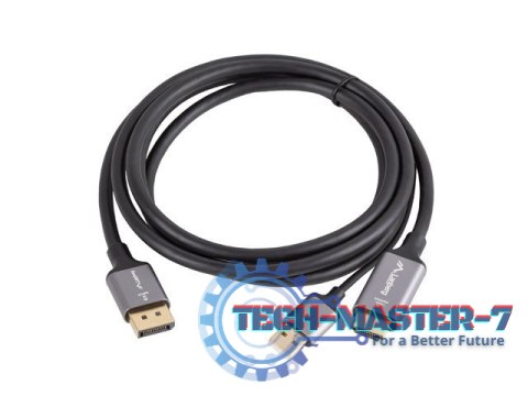 Kabel HDMI(M)-Displaypor(M) 1.8M 4K czarny Kabel HDMI(M)-Displaypor(M) 1.8M 4K czarny