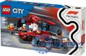 Klocki City 60443 F1 Pit stop i mechanicy z bolidem Ferrari