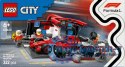 Klocki City 60443 F1 Pit stop i mechanicy z bolidem Ferrari