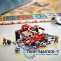 Klocki City 60443 F1 Pit stop i mechanicy z bolidem Ferrari