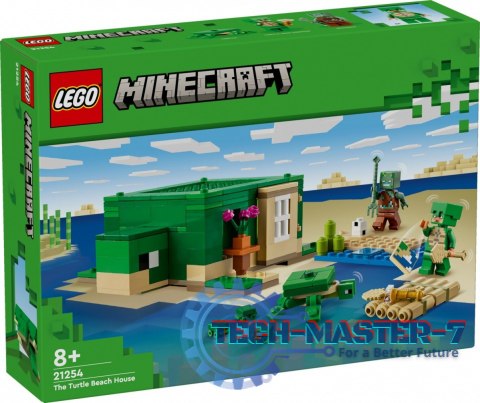 Klocki Minecraft 21254 Domek na plaży żółwi Klocki Minecraft 21254 Domek na plaży żółwi