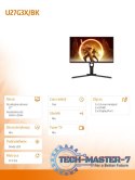 Monitor U27G3X 27 cali IPS 4K 160Hz HDMIx2 DPx2 Pivot