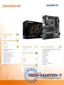 Płyta główna B760 DS3H AX s1700 4DDR5 DP/HDMI ATX