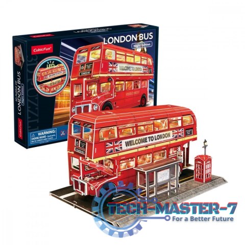 Puzzle 3D - Londyński autobus