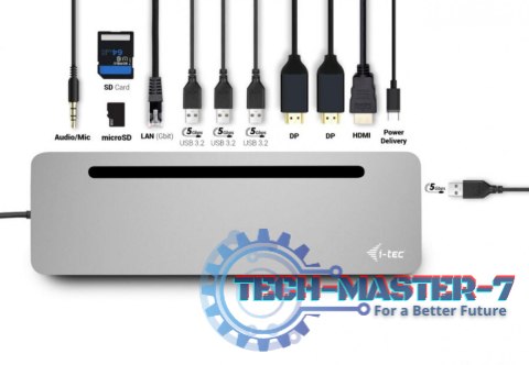 Stacja dokująca USB-C Metal Ergonomic 4K 3x Display Docking Station PD 100W + i-tec Universal Charger 100W (bundle) Stacja dokująca USB-C Metal Ergonomic 4K 3x Display Docking Station PD 100W + i-tec Universal Charger 100W (bundle)