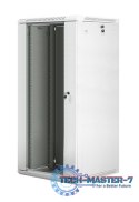 Szafa instalacyjna wisząca 19'' 27U 600X600mm szara (drzwi szklane)