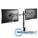 Uchwyt biurkowy na 2 monitory LCD MC-884 17-32 cale 2x8kg (max 16kg) vesa 75x75 oraz 100x100