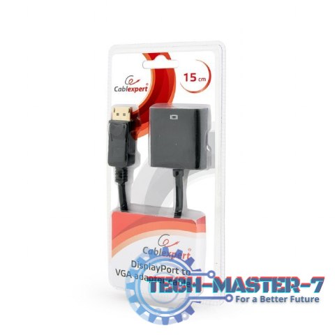 Adapter DisplayPort do VGA czarny Adapter DisplayPort do VGA czarny