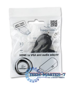 Adapter HDMI-A(M)->VGA(F)+Audio