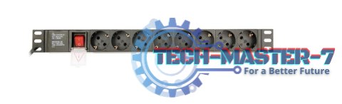 Listwa zasilająca rack (PDU), 8 gniazd typ Schuko, 1U, 10A, wtyk C14 3m Listwa zasilająca rack (PDU), 8 gniazd typ Schuko, 1U, 10A, wtyk C14 3m