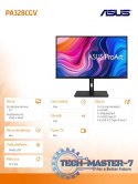 Monitor 32 cale PA328CGV PROART IPS WQHD 165Hz 100% sRGB HDR600 100MLN:1 600cd/m2 HDMI DP USB USB-C Głośnik PIVOT
