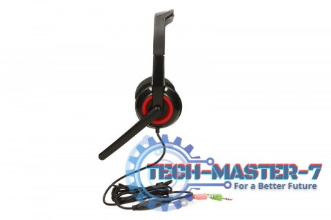 Słuchawki z mikrofonem MHS-002 Czarne Słuchawki z mikrofonem MHS-002 Czarne