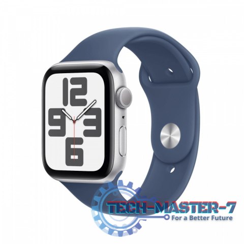 Watch SE GPS, koperta 40 mm z aluminium w kolorze srebrnym z paskiem sportowy w kolorze denim - rozmiar M/L Watch SE GPS, koperta 40 mm z aluminium w kolorze srebrnym z paskiem sportowy w kolorze denim - rozmiar M/L