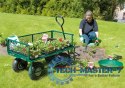 Wózek transportowy ogrodowy 200 kg otwierane burty duże pompowane koła MultiGarden MULTI GARDEN