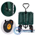 Wózek transportowy ogrodowy 400 kg do traktorka otwierane burty duże pompowane koła MultiGarden MULTI GARDEN