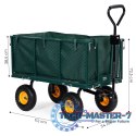 Wózek transportowy ogrodowy 400 kg do traktorka otwierane burty duże pompowane koła MultiGarden MULTI GARDEN