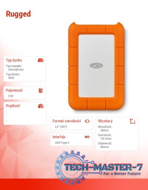 Dysk Rugged 5TB USB 3.1 2,5 STFR5000800 Dysk Rugged 5TB USB 3.1 2,5 STFR5000800