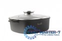 Garnek niski 28 cm z pokrywką Tivano