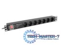 Listwa zasilająca LANBERG PDU-PRO-07F-0200-BK