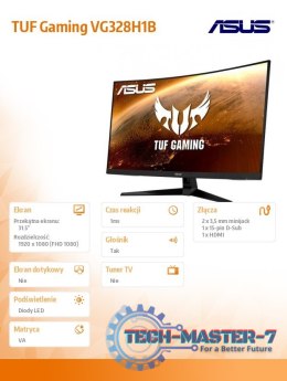 Monitor 31.5 cala VG328H1B 1500R 165Hz HDMI DSUB Głośnik