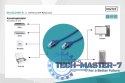 Patch cord U/UTP kat.5e PVC 0,5m niebieski