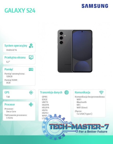 Smartfon GALAXY S24 FE 5G 8/128GB Grafit Enterprise Smartfon GALAXY S24 FE 5G 8/128GB Grafit Enterprise