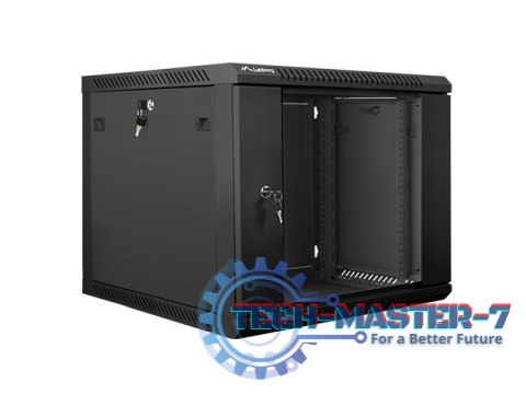 Szafa instalacyjna wisząca 19'' 9U 600X600mm czarna (drzwi szklane) Szafa instalacyjna wisząca 19'' 9U 600X600mm czarna (drzwi szklane)