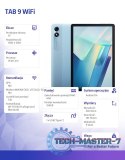 Tablet TAB9 WiFi 11 cali 6/256GB 8200mAh niebieski