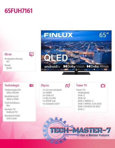 Telewizor QLED 65 cali 65FUH7161 Telewizor QLED 65 cali 65FUH7161