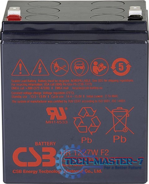 Akumulator HR1227WF2 27W@15min 6.5Ah 3-5lat