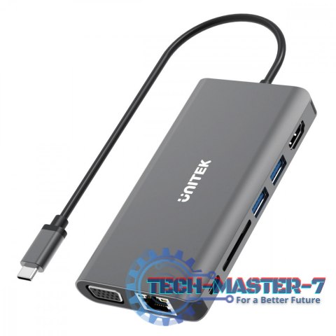 HUB 8-w-1 USB-C 3.1; HDMI; VGA; RJ45; SD; PD 100W; D1019B HUB 8-w-1 USB-C 3.1; HDMI; VGA; RJ45; SD; PD 100W; D1019B