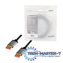 Kabel DisplayPort 8K/60 Hz,DP/M do DP/M aluminium 3m