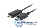 Kabel DisplayPort (M) V1.1 -> HDMI (M) 5m czarny