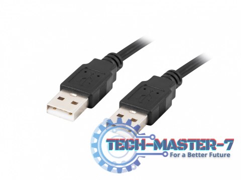 Kabel USB-A M/M 2.0 1.8m Czarny Kabel USB-A M/M 2.0 1.8m Czarny