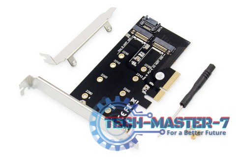Karta rozszerzeń (Kontroler) M.2 NGFF/NVMe SSD PCIe 3.0 x4 SATA 80, 60, 42, 30 mm Karta rozszerzeń (Kontroler) M.2 NGFF/NVMe SSD PCIe 3.0 x4 SATA 80, 60, 42, 30 mm
