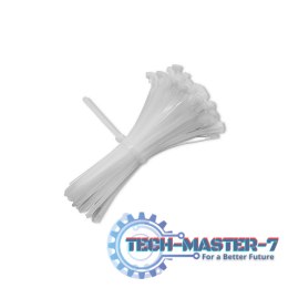Opaski zaciskowe wielorazowe/trytytki | 7.2*250mm | Nylon UV | Białe