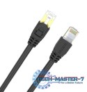 Patchcord Cat.7 SSTP (8P8C) RJ45, 2M, C1810EBK Czarny