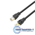 Patchcord Cat.7 SSTP (8P8C) RJ45, 2M, C1810EBK Czarny