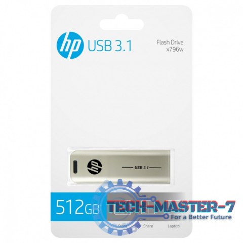 Pendrive 512GB USB 3.1 HPFD796L-512 Pendrive 512GB USB 3.1 HPFD796L-512