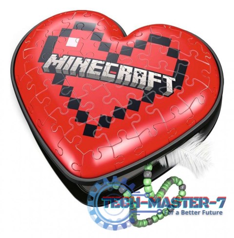 Puzzle 3D 54 elementy Minecraft Serce Puzzle 3D 54 elementy Minecraft Serce