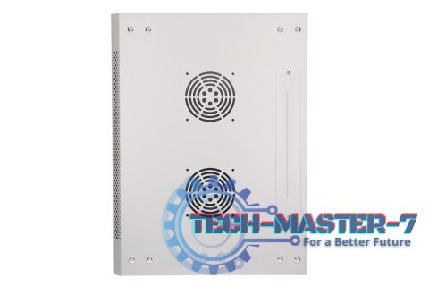 Szafka wisząca rack 6U 600x450 szara szklane drzwi Szafka wisząca rack 6U 600x450 szara szklane drzwi