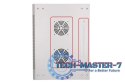 Szafka wisząca rack 6U 600x450 szara szklane drzwi