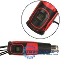 KAFUWELL Opalarka elektryczna z regulacja tempratury 0-600 st. C przepływ powietrza 300-500 l/min + 4 wymienne końcówki 1850W