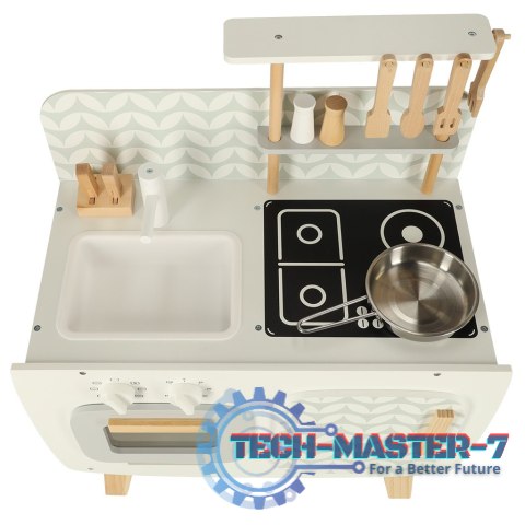 Kuchnia dla dzieci drewniana MDF LULILO RETRO akcesoria 73cm Kuchnia dla dzieci drewniana MDF LULILO RETRO akcesoria 73cm