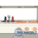 Kuchnia dla dzieci drewniana MDF piekarnik garnki akcesoria 70cm