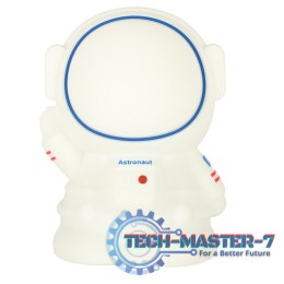 Lampka nocna dla dzieci silikonowa dotykowa miękka 8 LED USB RGB biała astronauta