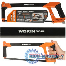 Piła ręczna brzeszczot do metalu kabłąkowa aluminiowy uchwyt regulacja ostrza 300 mm WOKIN